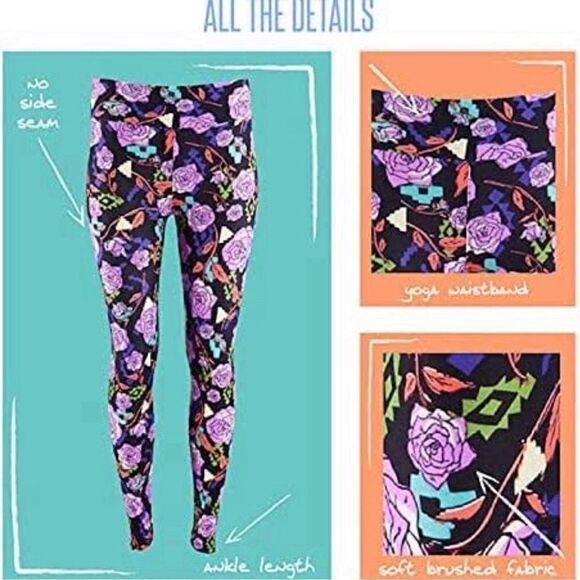 LuLaRoe Tall&Curvy Leggings •Milk & Cookies •Buttery Soft & Ultra Stretchy •NWOT - Picture 12 of 12